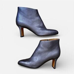 Maison Martin Margiela Gunmetal Pointed Boots Leather, Size 39 - Rare